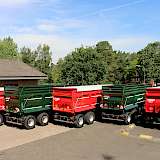 Gut 230 m³ Transportvolumen vereinen diese fünf DA 34 „Roadrunner“.