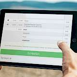 Tablet mit Maschinendaten