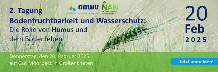  2. Tagung Bodenfruchtbarkeit und Wasserschutz: