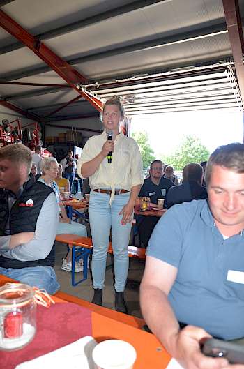 Amelie Gieschen von Lohnunternehmen Lange trat dafür erfolgreich zur Wahl an. (Foto: Carl)